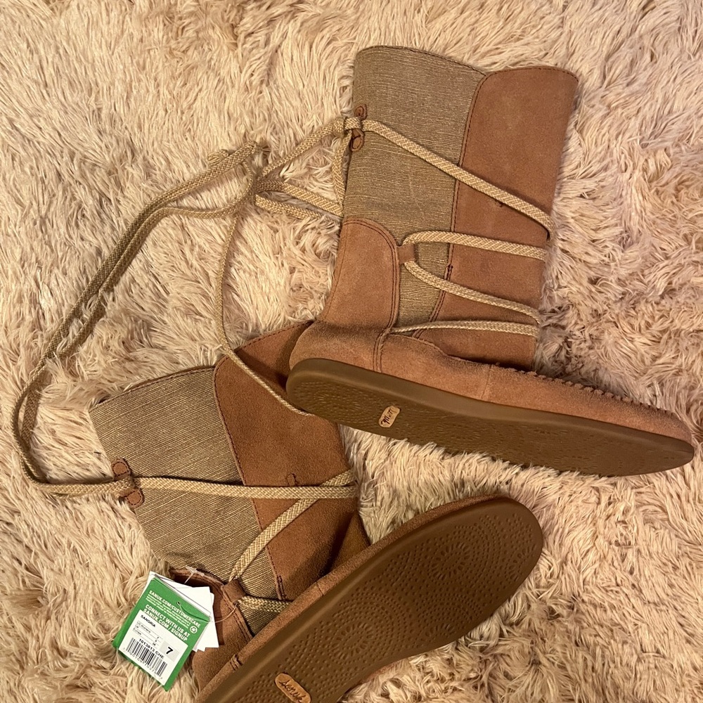 Sanuk Top Quality Suede Comfort Boots